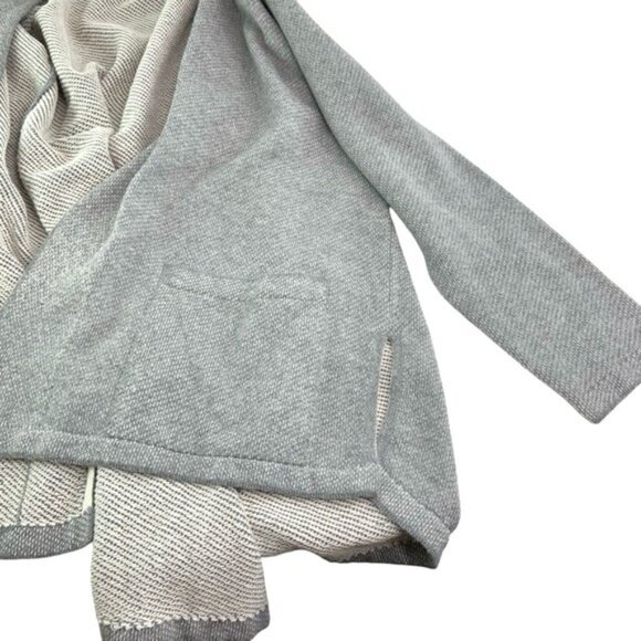 NWT Incalpaca TPX Grey Open Front Cardigan Sweater - Picture 2 of 4